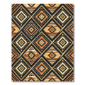 Earthy Geometric Tribal Diamond Rug