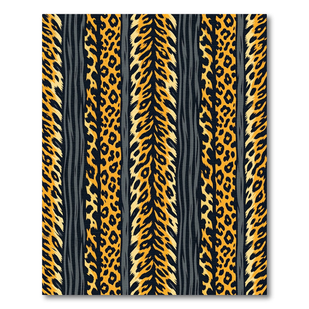 Bold Tiger and Leopard Stripe Rug