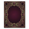 Regal Burgundy Acanthus Scroll Rug