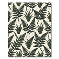 Lush Forest Fern Tropical Foliage Rug