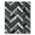 Modern Abstract Chevron Geometric Rug