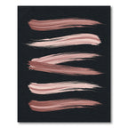 Minimalist Rose Gold Abstract Brushstroke Rug