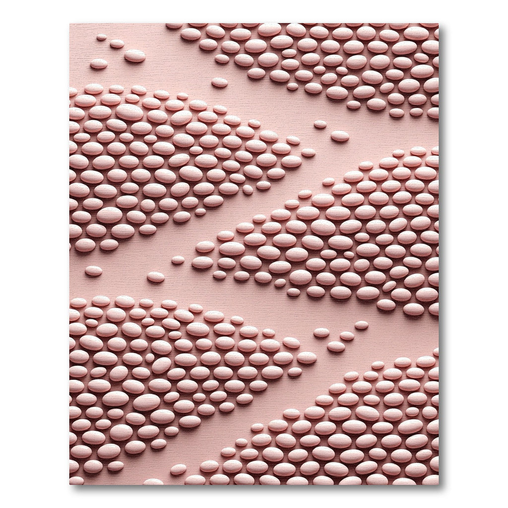 Pale Peach Pebble Stripes Rug