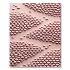 Pale Peach Pebble Stripes Rug
