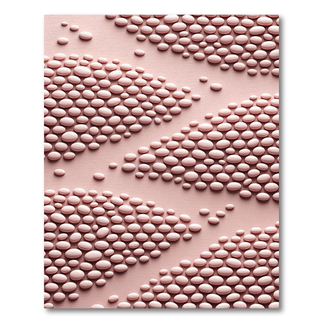 Pale Peach Pebble Stripes Rug