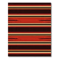 Bold Red Horizontal Stripe Rug