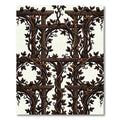 Dark Wood Vine Lattice Trellis Rug