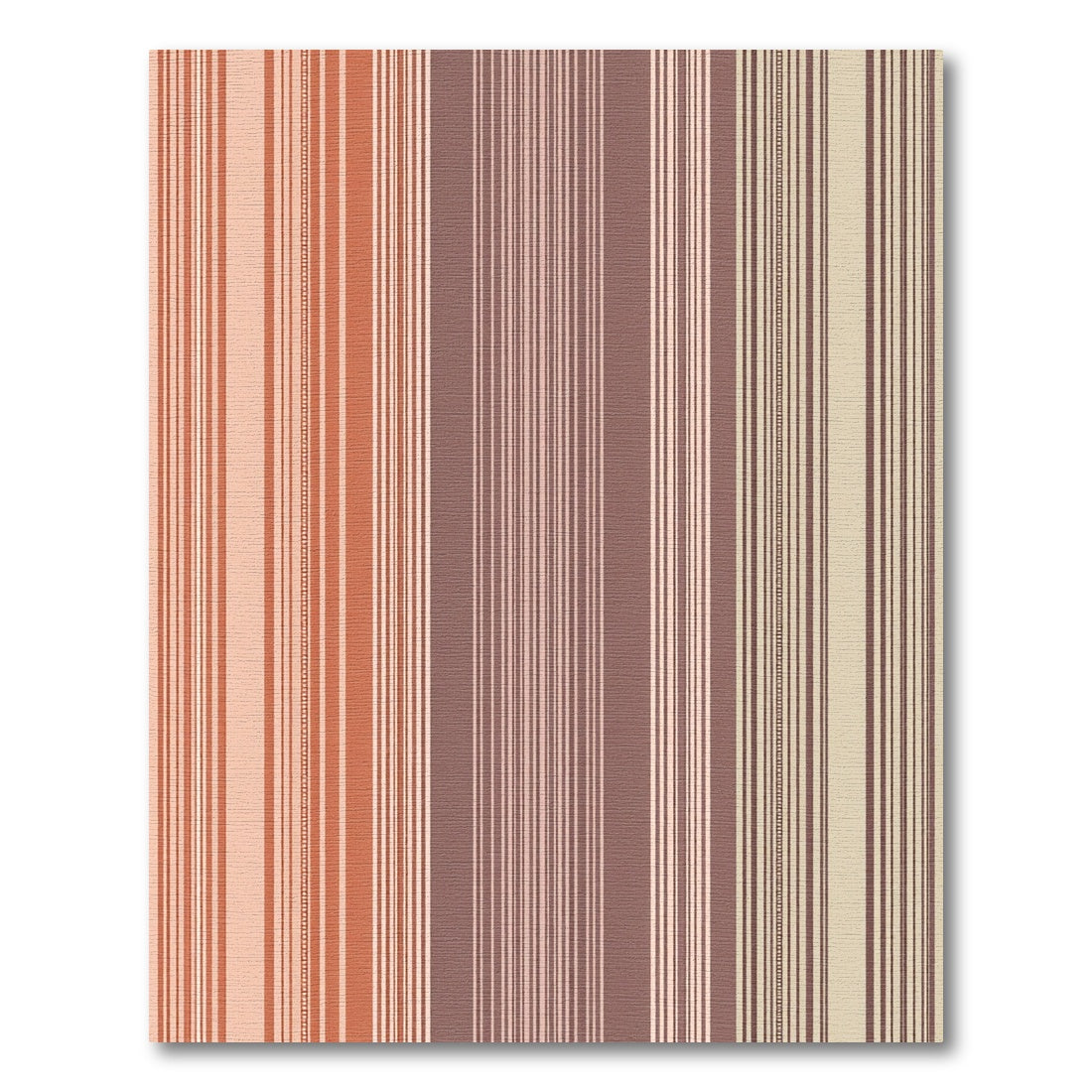 Warm Pastel Stripe Accent Rug