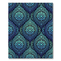 Oceanic Teal Medallion Floral Rug