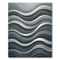 Monochrome Wavy Striped Illusion Rug