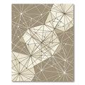 Geometric Neutral Tone Starburst Net Rug