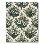 Elegant Cream Botanical Floral Meadow Rug
