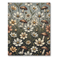 Earthy Bloom Mushroom Field Rug
