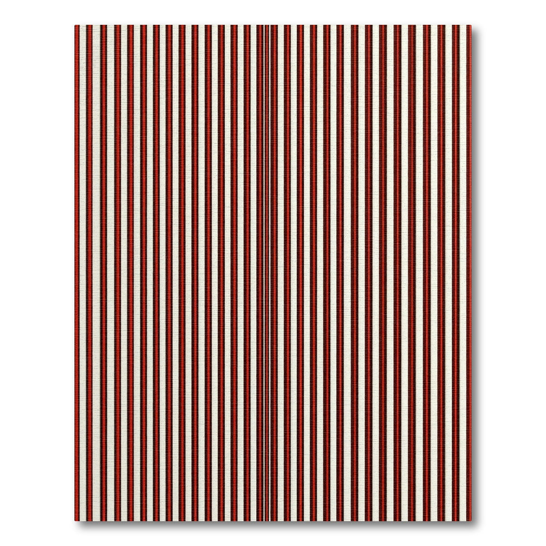 Crimson Cream Vertical Stripe Rug
