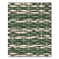 Sage Green and Cream Woven Plaid Rug