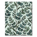 Eucalyptus Branches Green Pattern Rug
