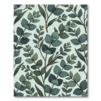Eucalyptus Branches Green Pattern Rug