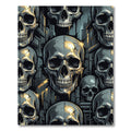 Gothic Urban Skull Concrete Street Art Rug
