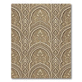 Golden Archway Filigree Damask Scroll Rug