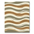 Brown Taupe Beige Flowing Lines Rug