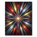 Fiery Red Gold Starburst Radiance Rug