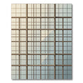 Geometric Grid Window Glass Rug