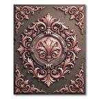 Rose Gold Flourish Medallion Rug