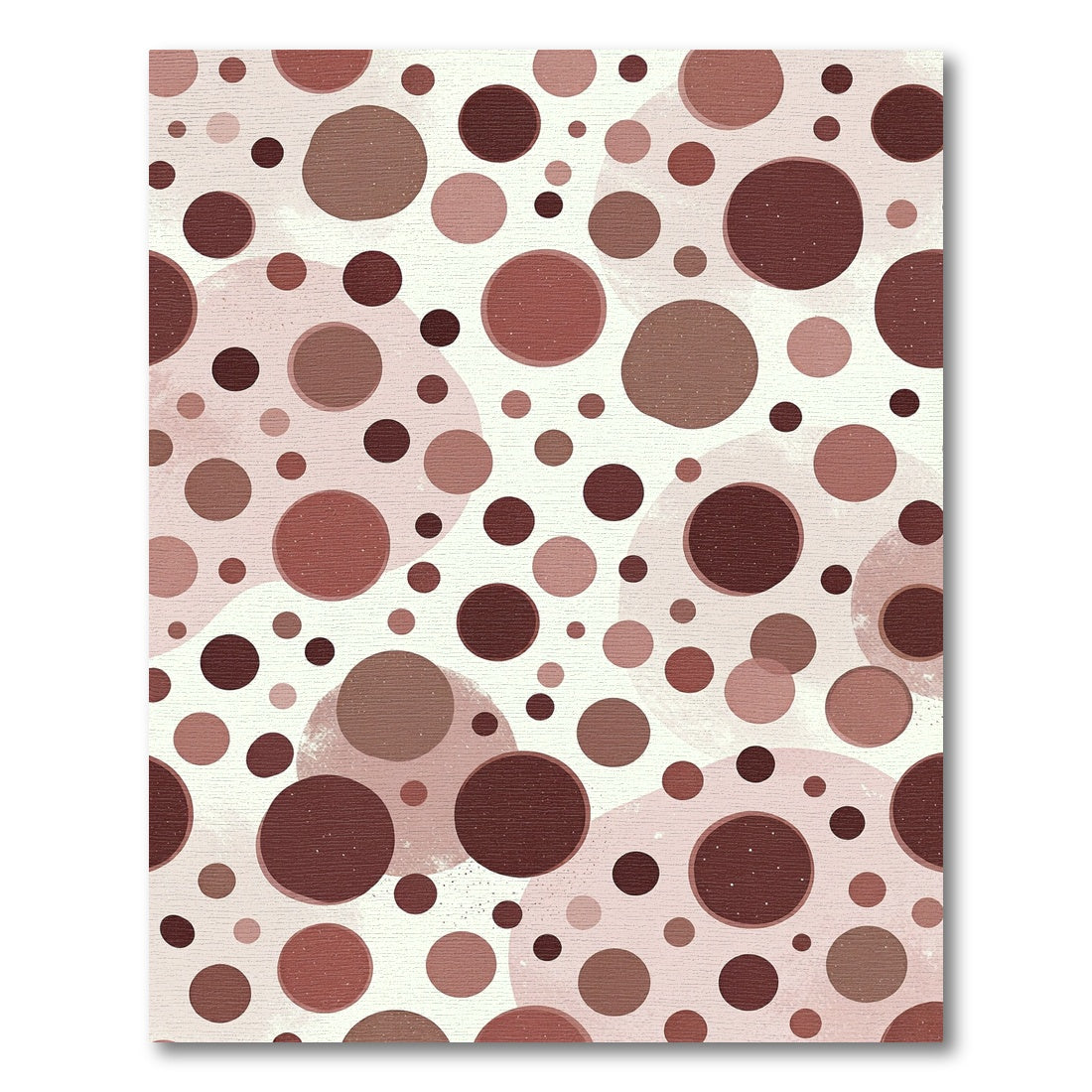 Crimson And Rose Dot Composition Rug