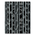 Monochromatic Bamboo Forest Serenity Rug
