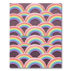 Pastel Rainbow Arches Pattern Rug