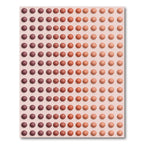 Crimson Orange Gradation Orbs Rug