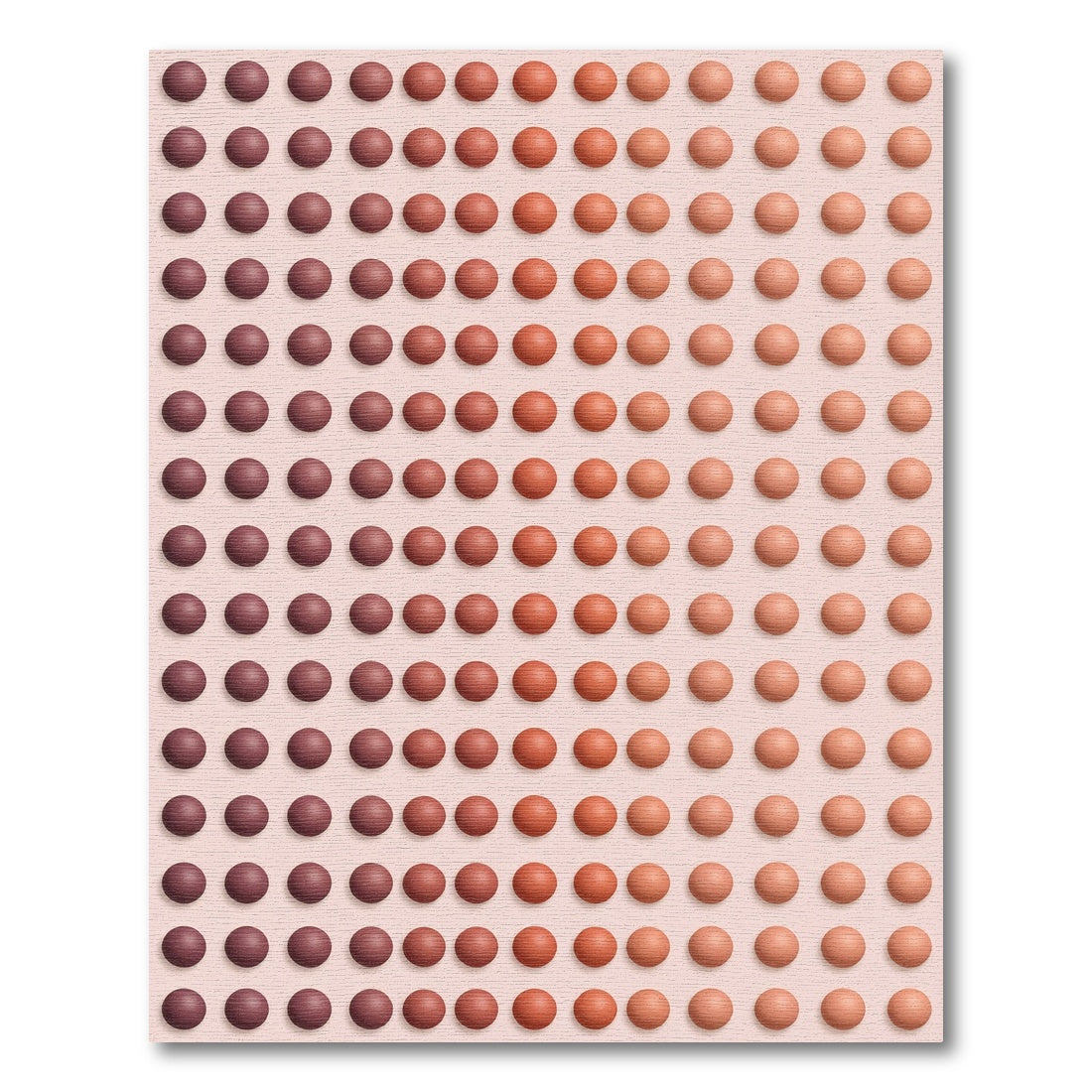 Crimson Orange Gradation Orbs Rug