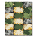 Distressed Camouflage Patchwork Earth Tone Rug