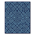 Blue Geometric Floral Islamic Art Rug