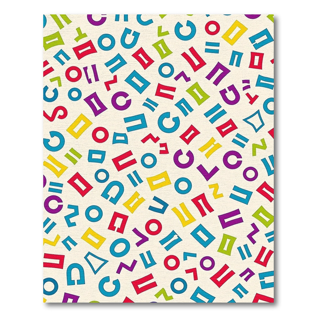 Colorful Geometric Abstract Shapes Rug