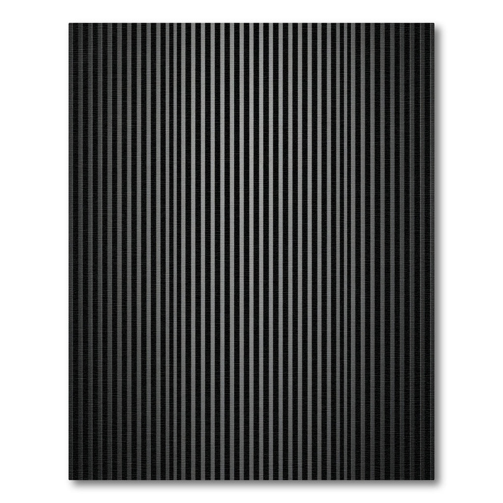Dark Gray Vertical Stripe Texture Rug