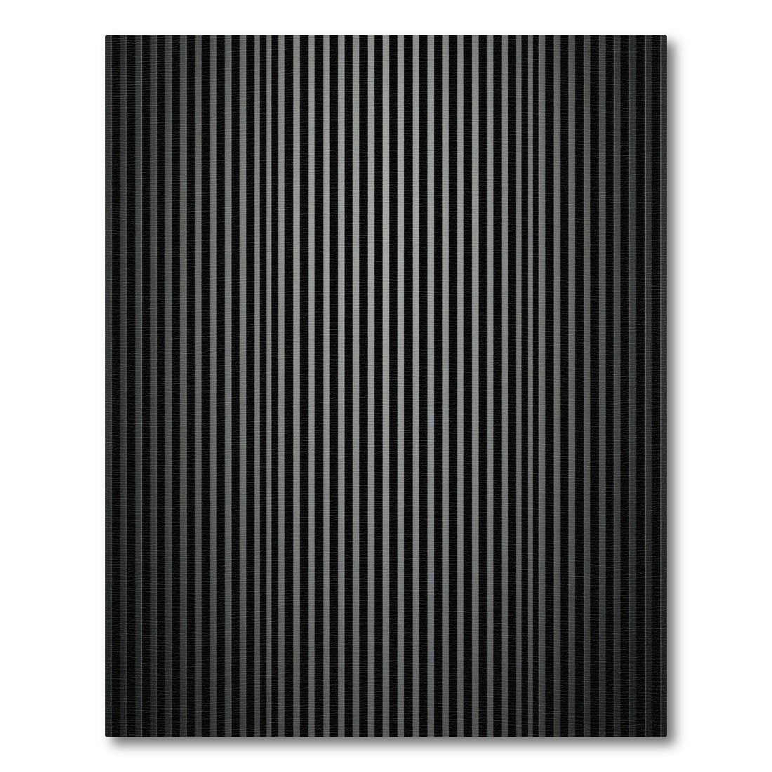 Dark Gray Vertical Stripe Texture Rug