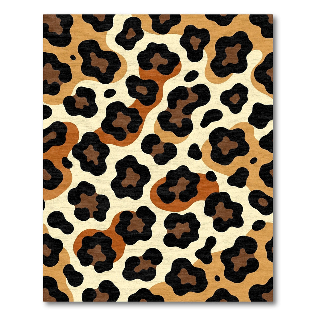Bold Earthy Gold Leopard Spot Rug