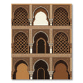 Grand Arched Terracotta Geometric Lattice Rug