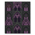 Gothic Violet Arched Cathedral Window Rug
