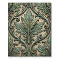 Verdant Acanthus Swirl Leaf Rug