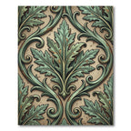 Verdant Acanthus Swirl Leaf Rug