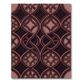 Gothic Interlocking Rose Copper Lattice Rug