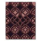Gothic Interlocking Rose Copper Lattice Rug