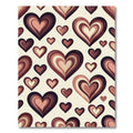 Layered Chocolate Heart Seamless Illustration Rug