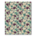 Mid Century Modern Terrazzo Speckled Tile Rug