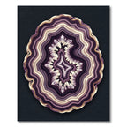 Deep Purple Agate Crystal Splendor Rug