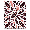 Pink Oval Dot Scatter Rug