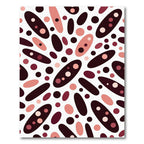 Pink Oval Dot Scatter Rug