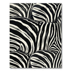 Black White Animal Print Rug